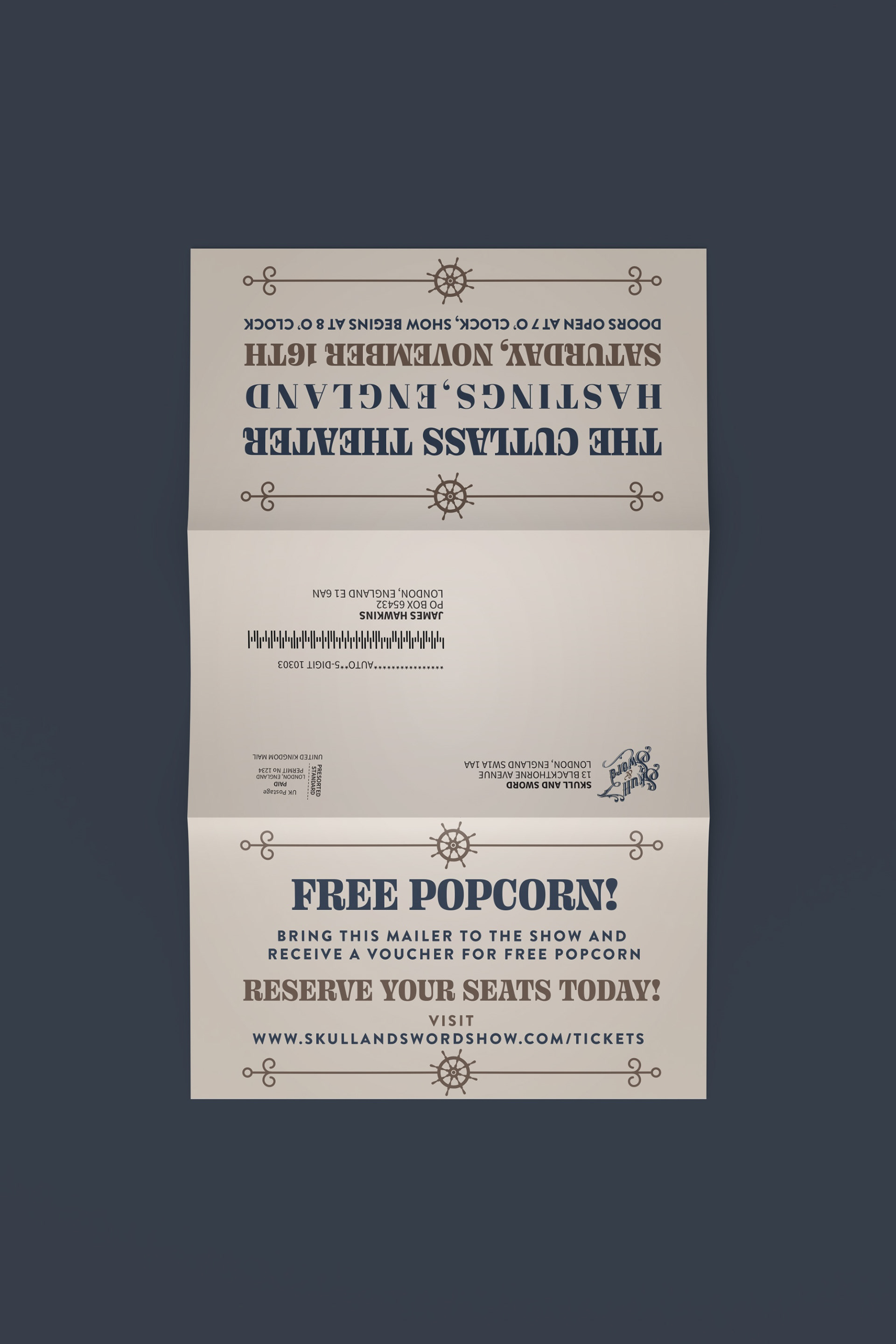 Mailer | Dimensions: 8.5” x 4.6” | Medium: Print Design | Date: September 2024